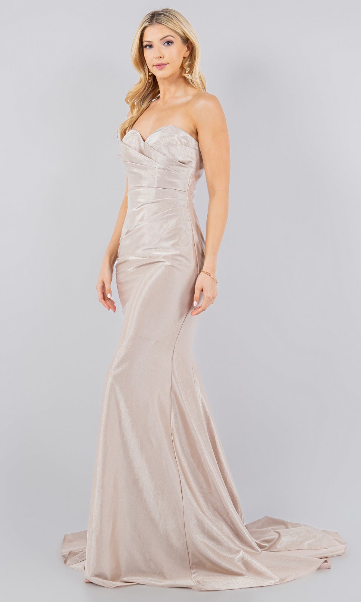 Champagne Cinderella Couture Long Formal Dress 8083j