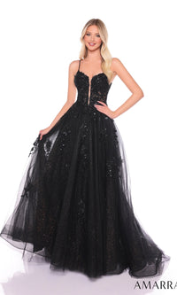 Black Amarra Long Formal Dress 88086