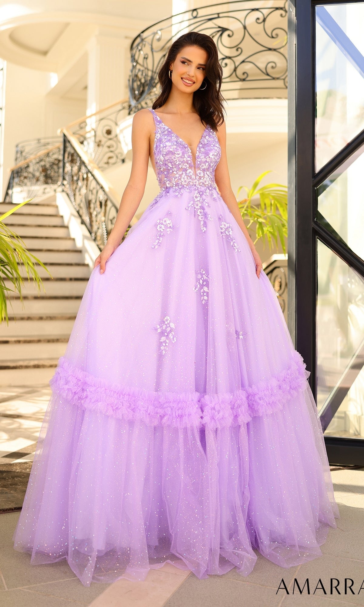 Lilac Amarra Long Formal Dress 88744