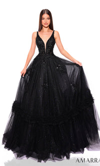 Black Amarra Long Formal Dress 88744