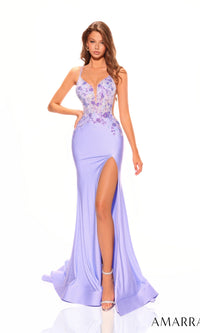 Periwinkle Amarra Long Formal Dress 88747