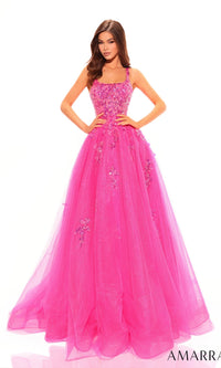 Fuchsia Amarra Long Formal Dress 88749