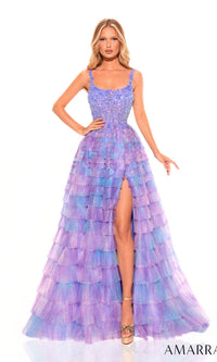 Electric Blue Amarra Long Formal Dress 88833