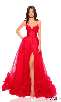 Red Amarra Long Formal Dress 88872