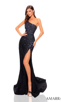 Black/Multi Amarra Long Formal Dress 88877