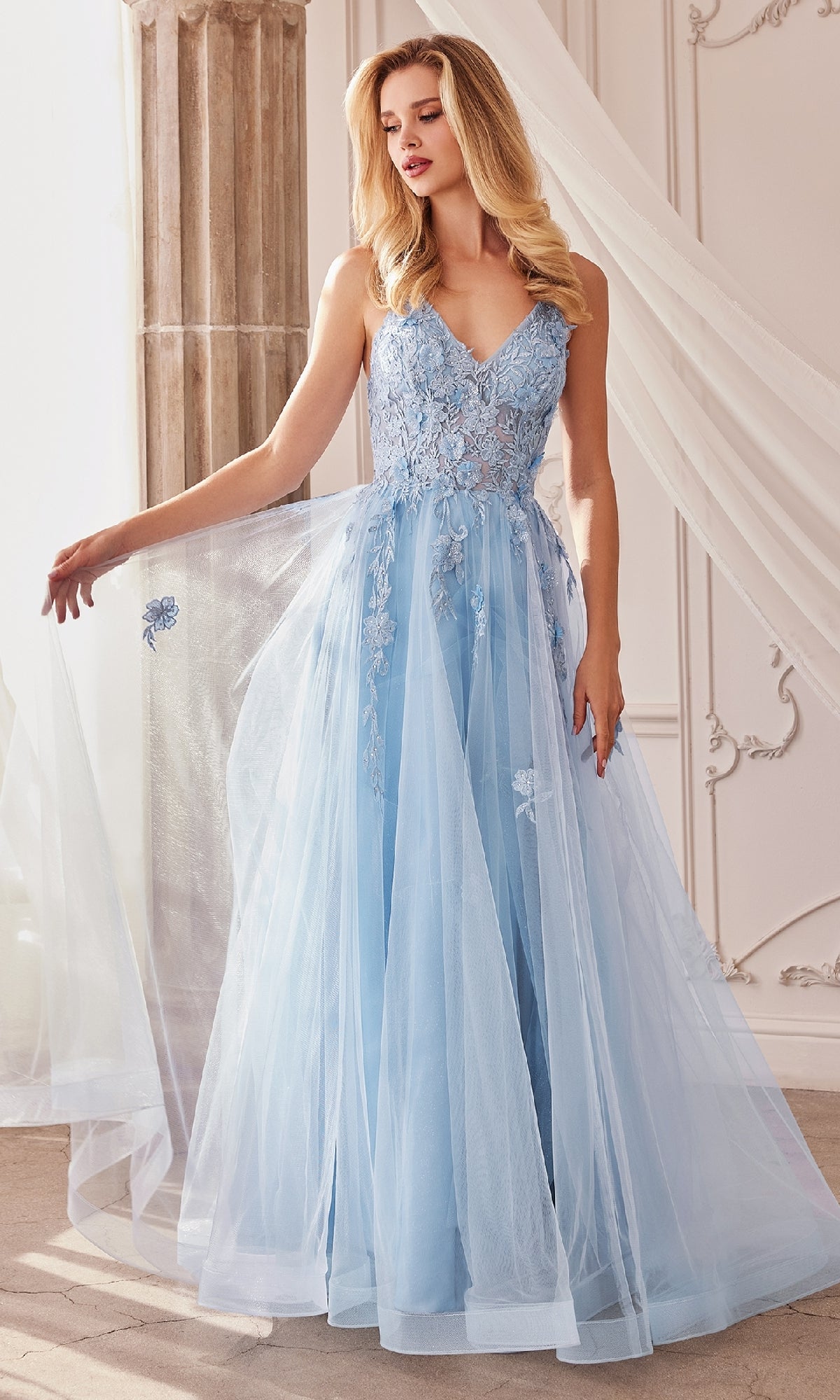 Paris Blue Andrea & Leo Long Formal Dress A1191