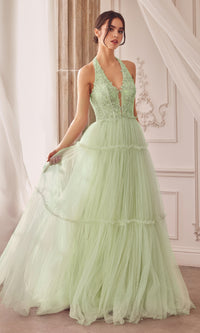 Greenery Andrea & Leo Long Formal Dress A1206