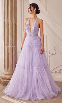 Lavender Andrea & Leo Long Formal Dress A1206