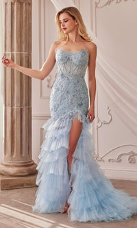 Light Blue Formal Long Dress A1255 by Andrea and Leo