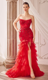 Red Formal Long Dress A1255 by Andrea and Leo