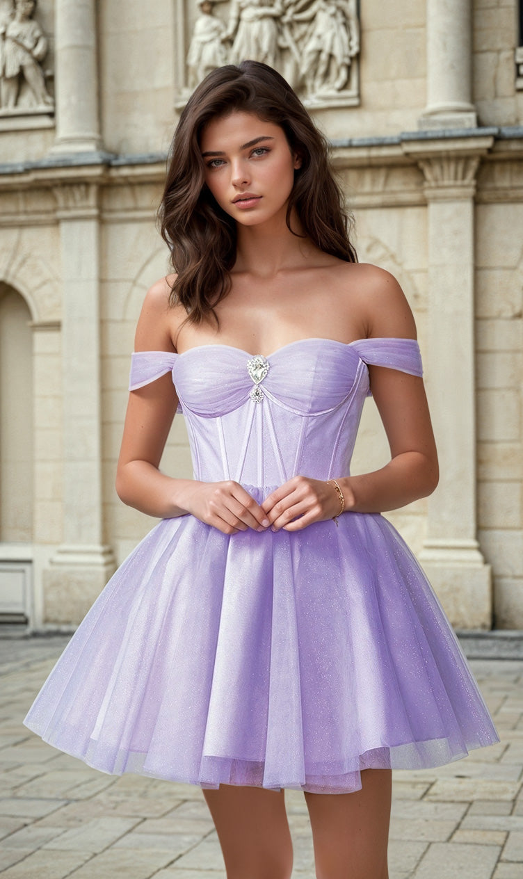 Lilac Dancing Queen Short Party Dress 3394