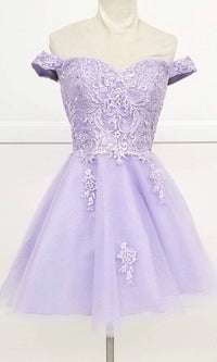 Lilac Chicas Short Party Dress c314