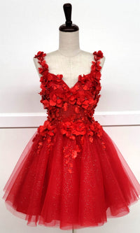 Red Chicas Short Party Dress c321