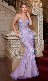 Lavender Formal Long Dress CC6018 By Ladivine