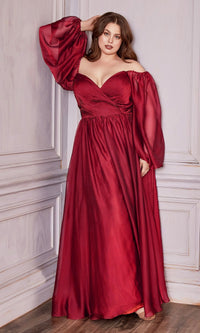 Burgundy Ladivine Long Formal Dress cd243c