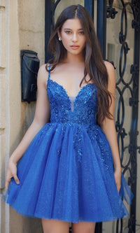 Royal Blue Nox Anabel Short Party Dress e902