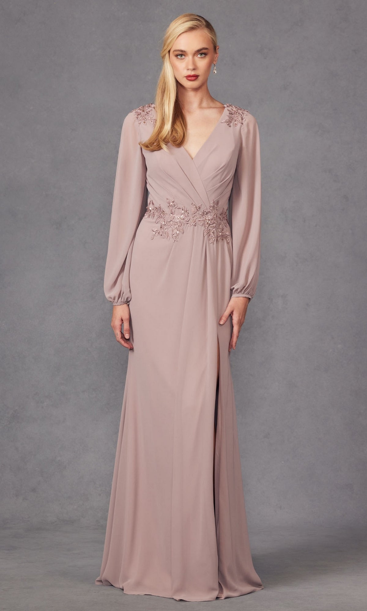 Mauve Juliet Long Formal Dress jtm16a