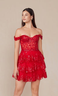 Red Nox Anabel Short Party Dress k856