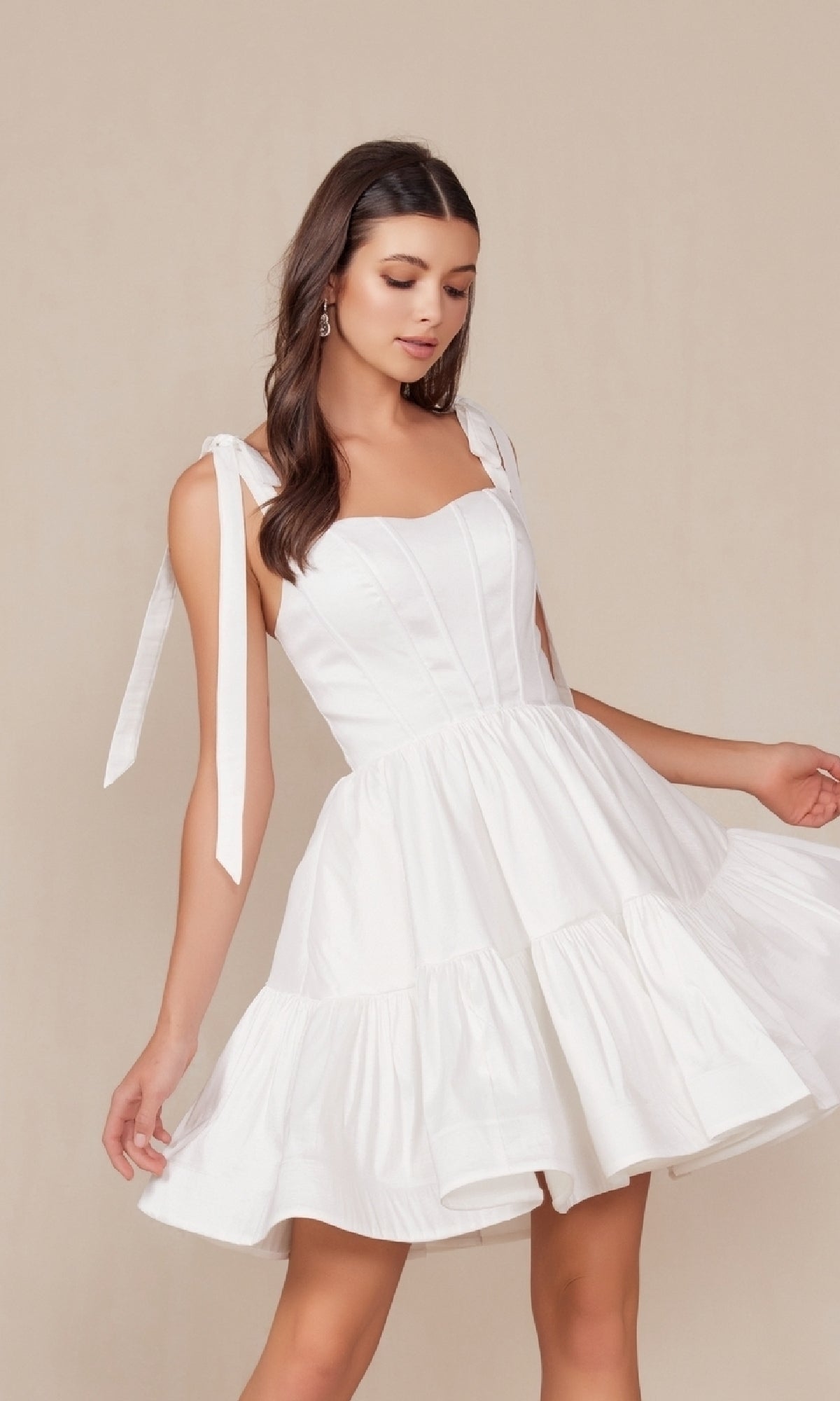 White Nox Anabel Short Party Dress t869w