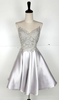 Silver Chicas Short Party Dress xr6008