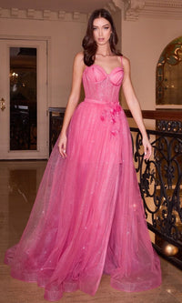 Fuchsia Ladivine Long Formal Dress cb146