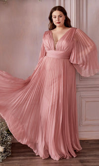 Rose Gold Ladivine Long Formal Dress cd242