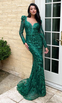 Emerald Ladivine Long Formal Dress cd989