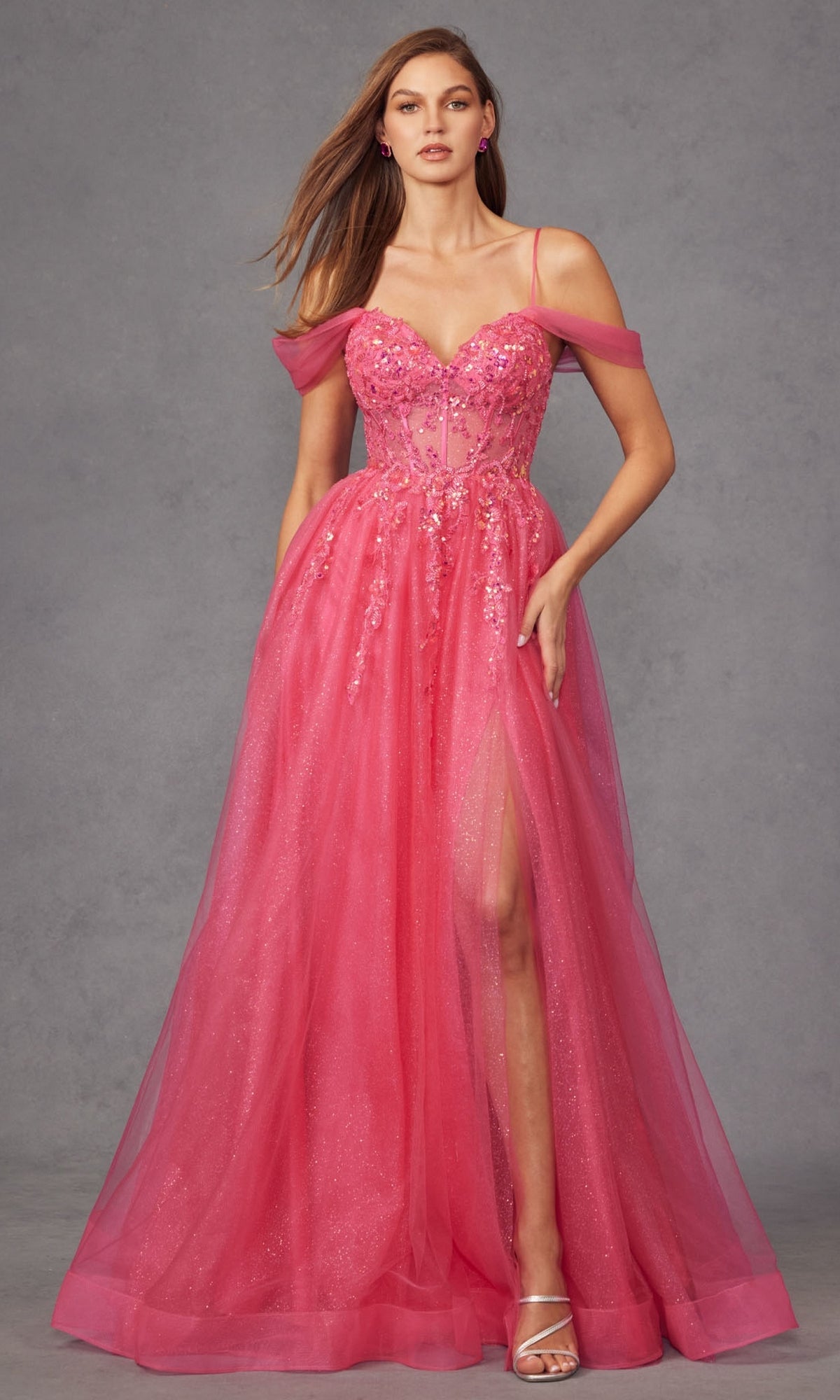 Fuchsia Juliet Long Formal Dress JT2466A