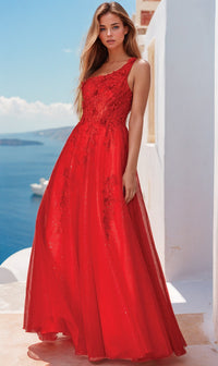 Red Juliet Long Formal Dress 298