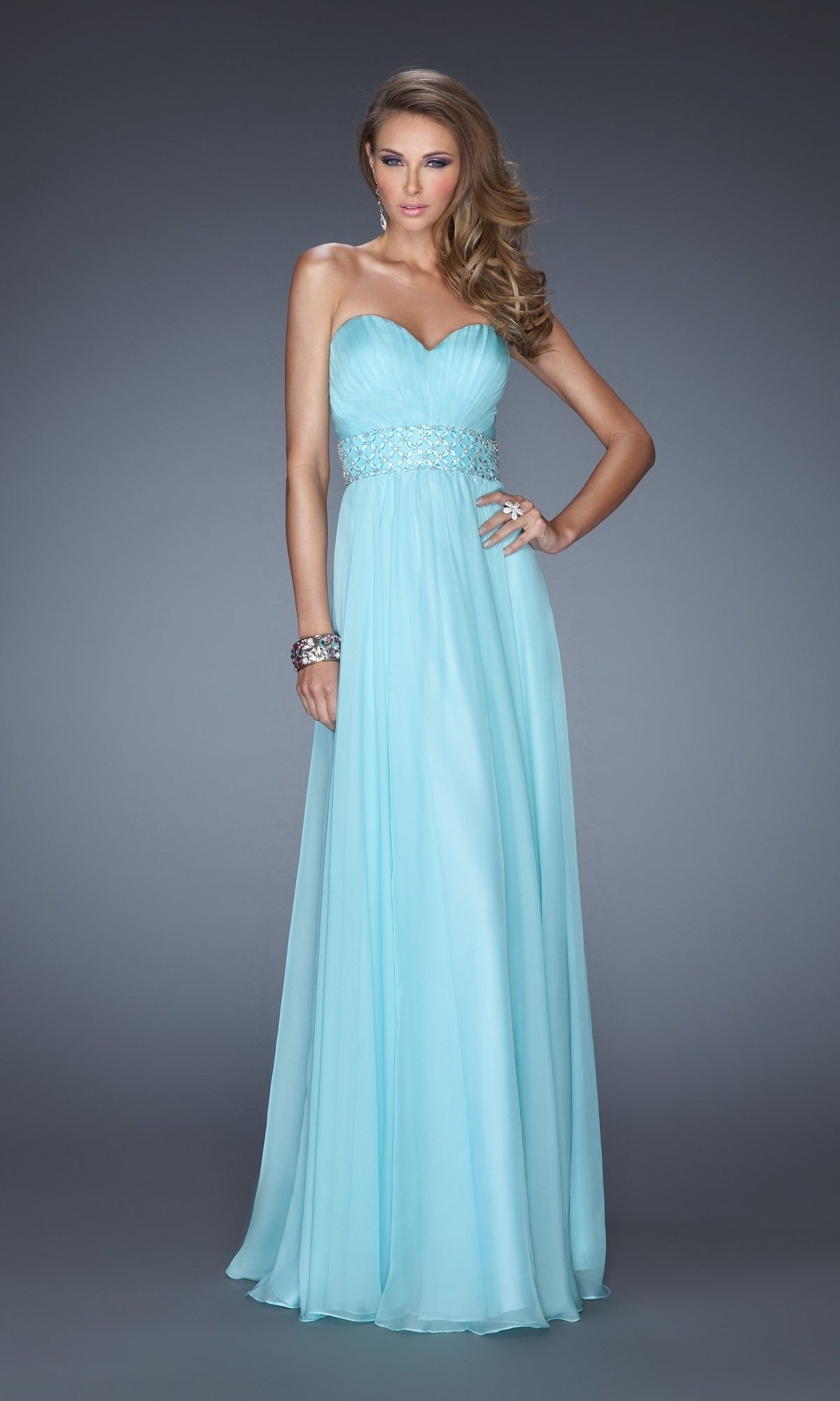 navy chiffon prom dresses la femme