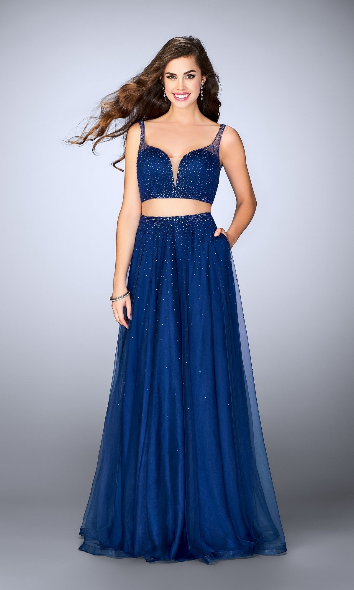 Marine Blue Formal Dresses