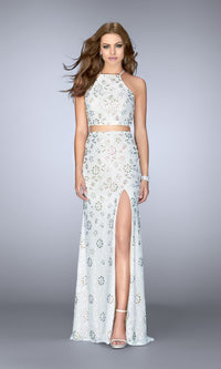 White Long La Femme Gown 24678