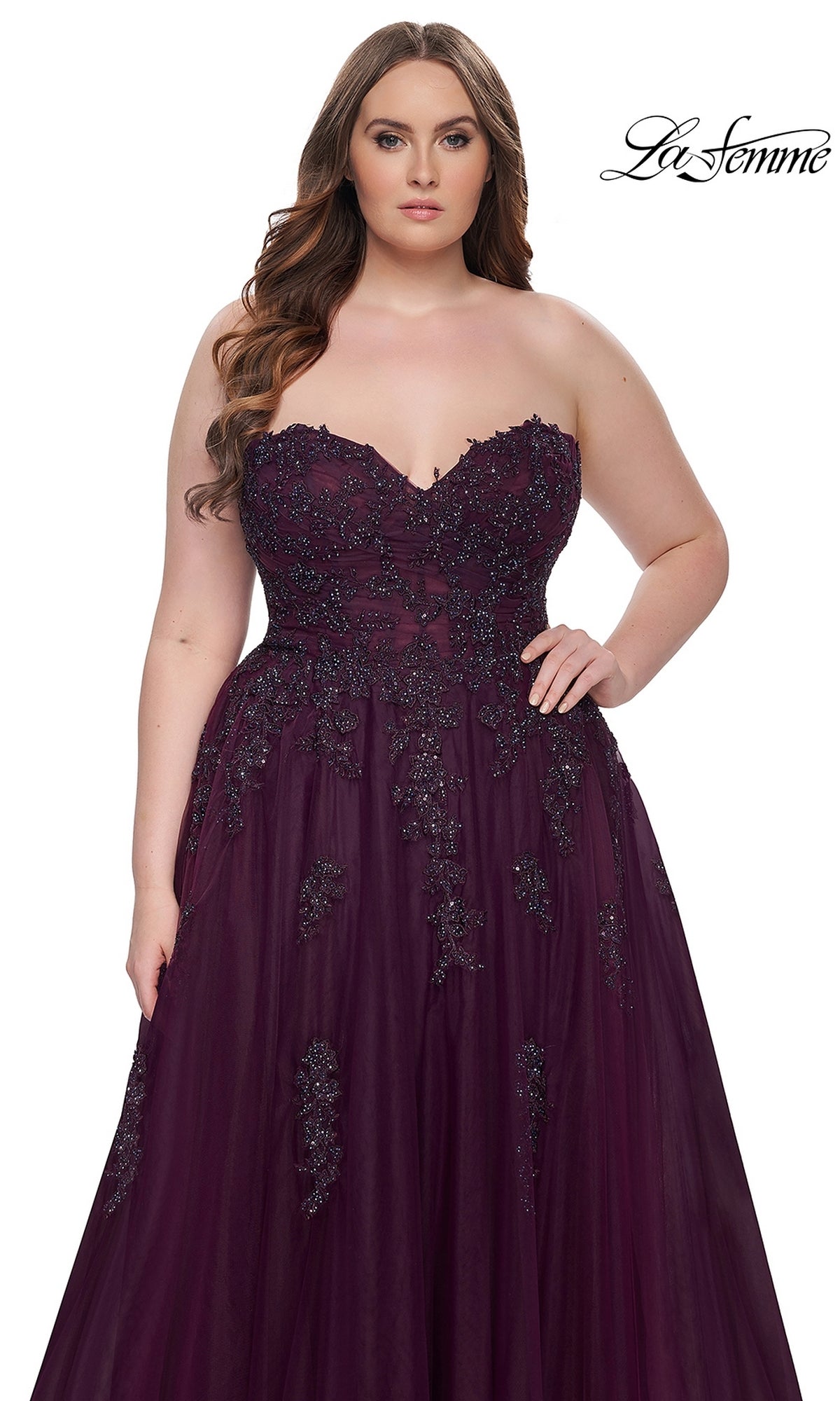 Lavender Plus Size Formal Dresses