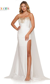 White Colors Dress 3279 Formal Prom Dress