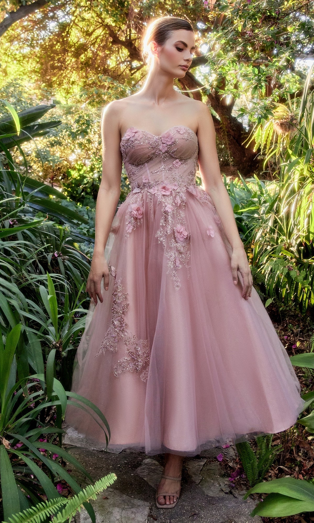 Blush tea hotsell length dress