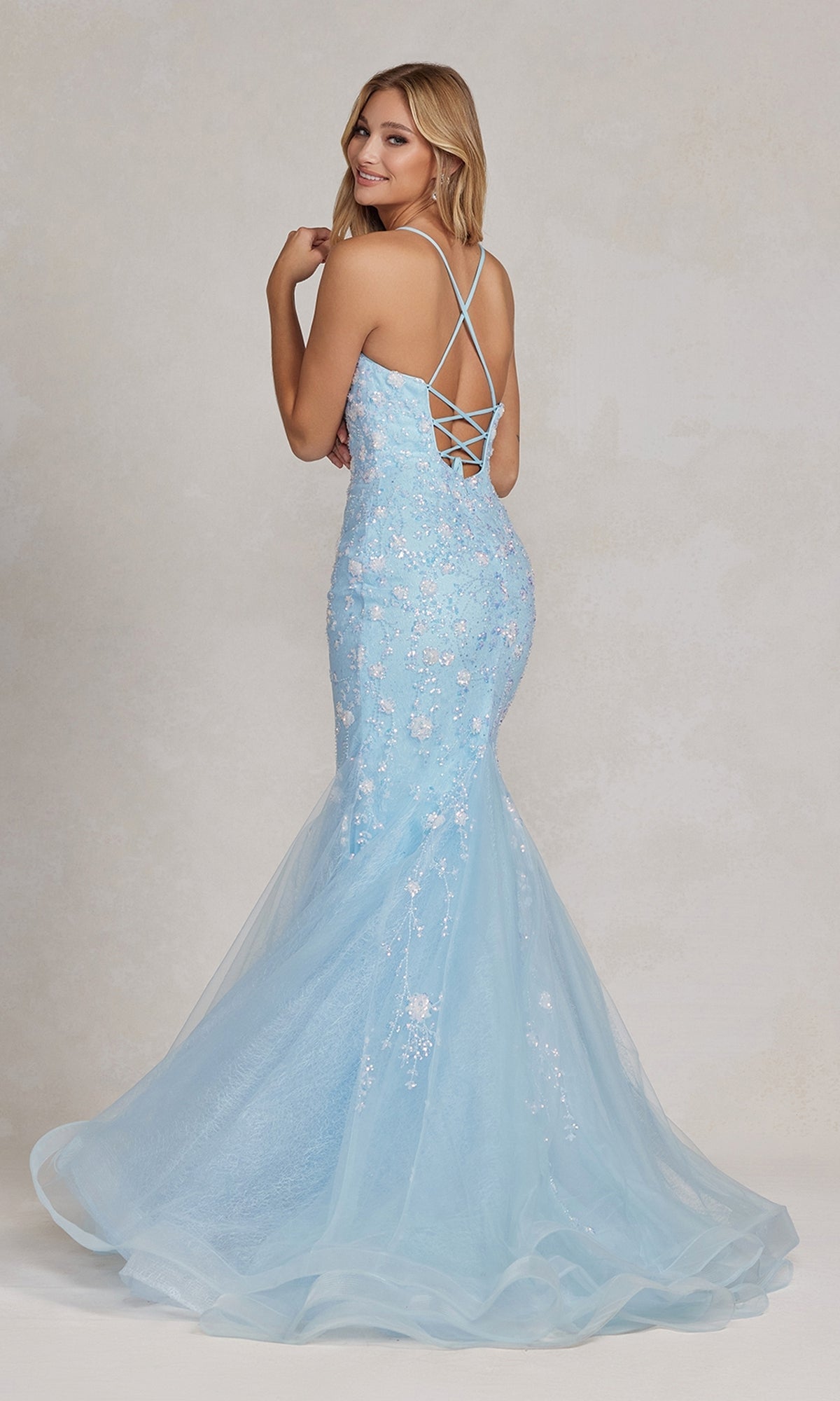 Gray Mermaid Prom Dresses