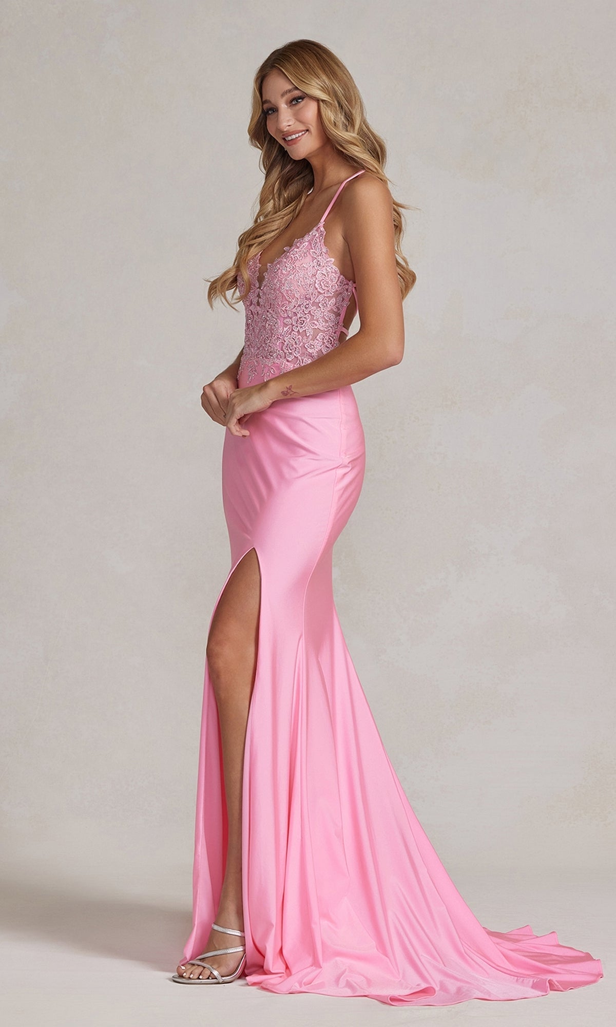 Criss-Cross Bodice Sexy Long Formal Dress - PromGirl