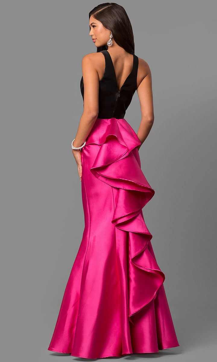 Black n pink sales dress