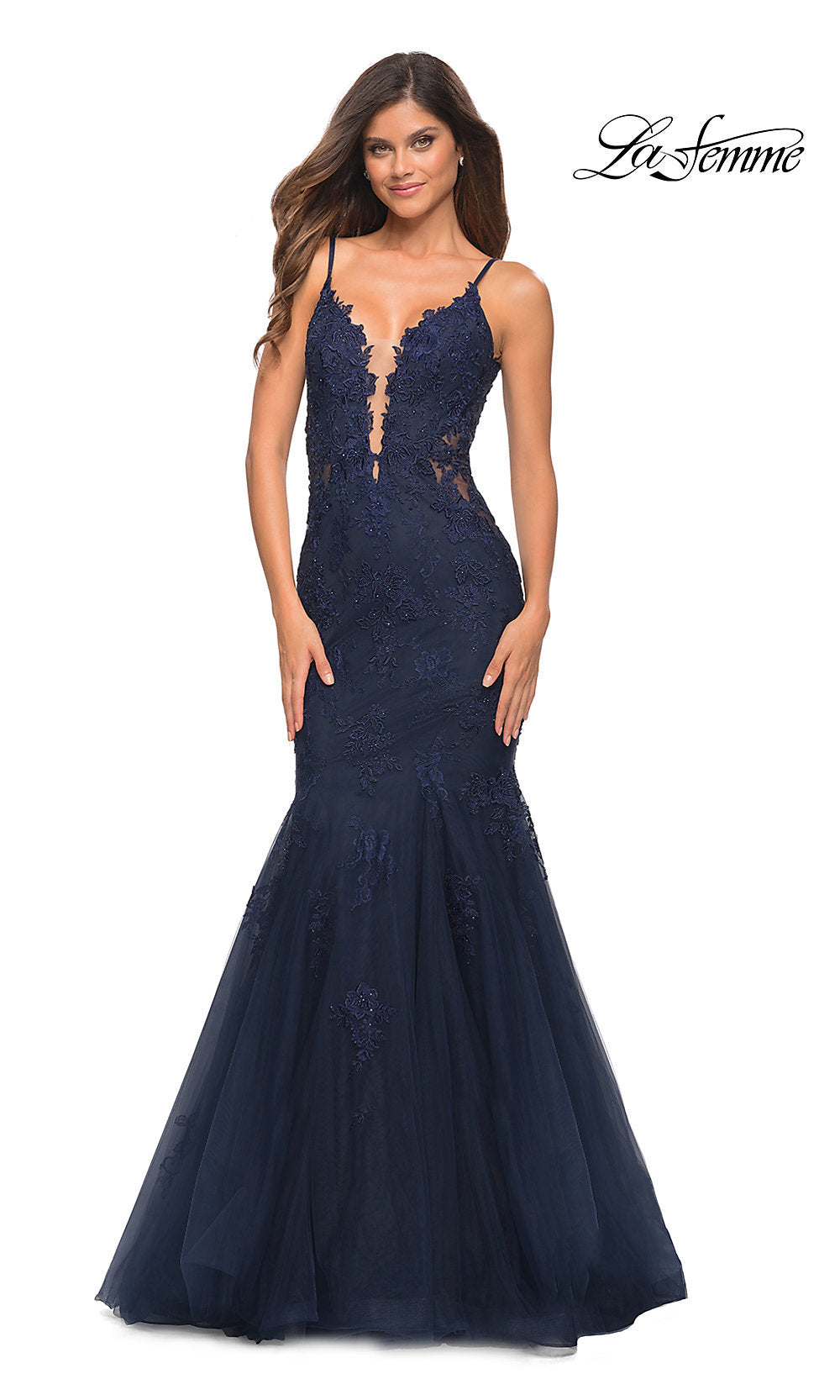 La Femme Prom Dress Mermaid