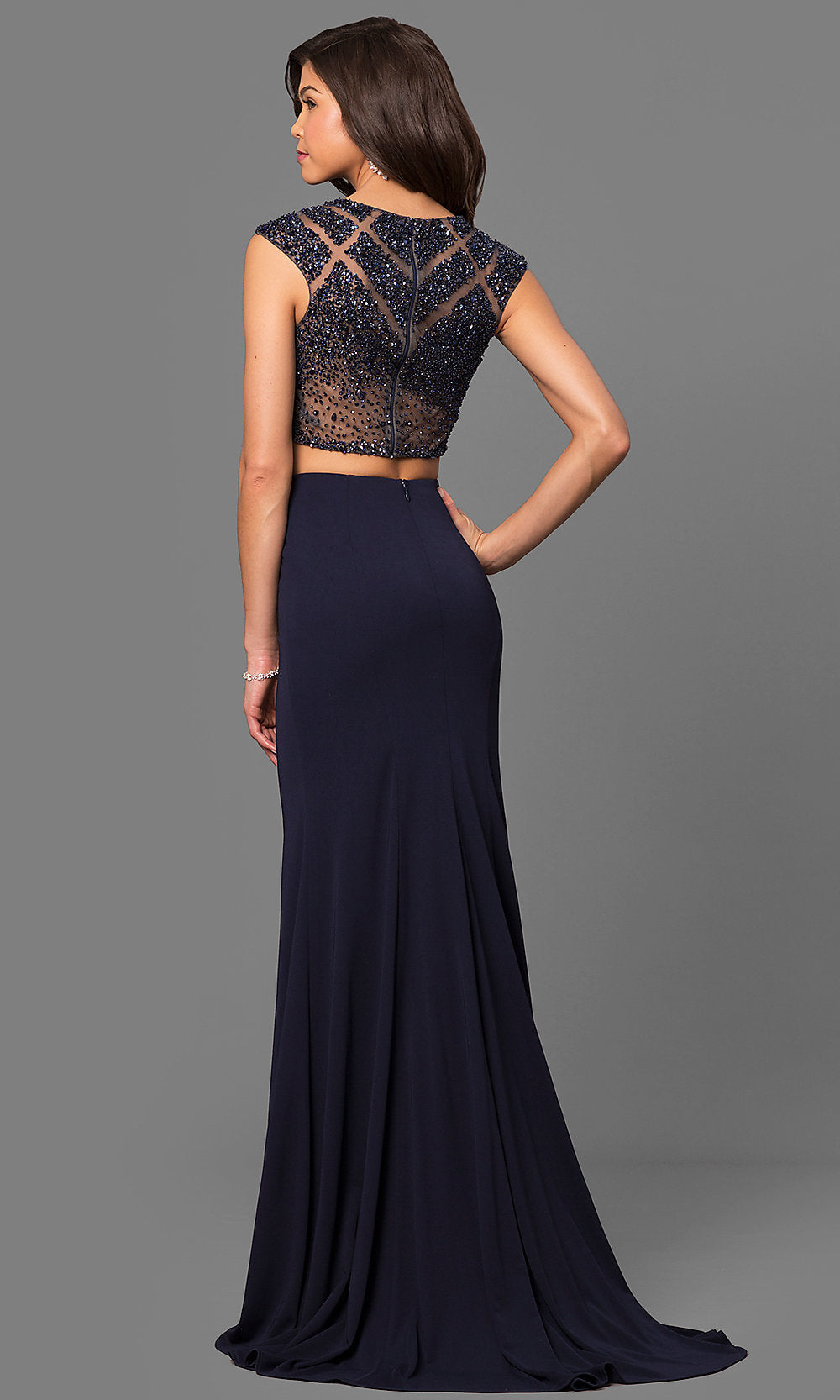 Two piece 2024 beaded dress